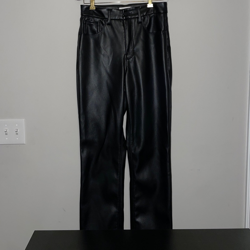 Good American Leather Pants
